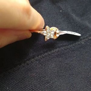 Moon/Star Rose Gold Plated Ring Size 8 NEW